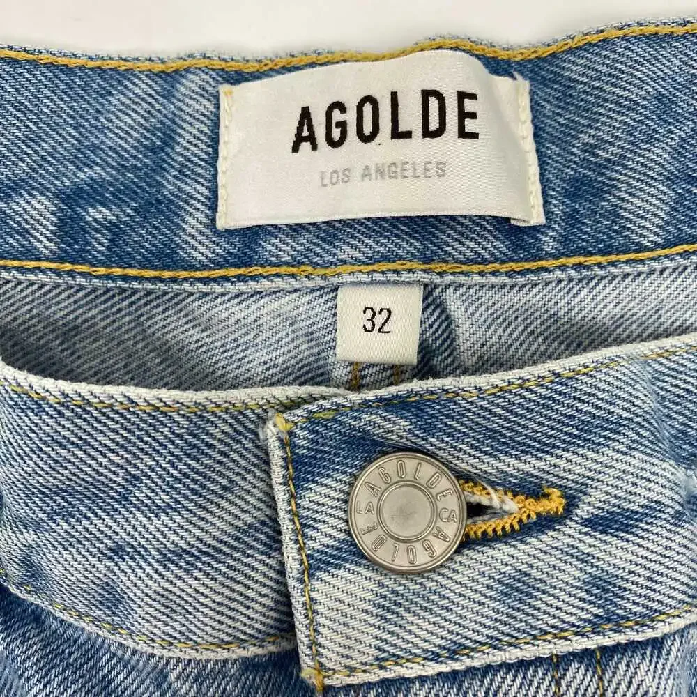 Agolde Blue Parker Long Denim Shorts | Women’s Size 32 Regular